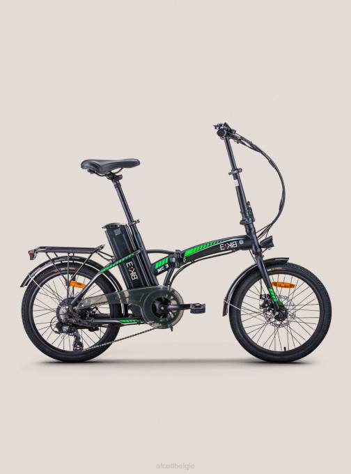 Heren Alcott zwart elektrische vouwfiets ebike rks 250w shimano lithiumbatterij accessoires PT24561