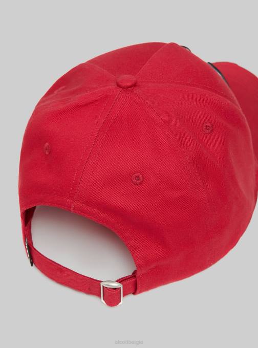 Heren Alcott rd2 rood middel cappello met visie en met patch accessoires PT24655