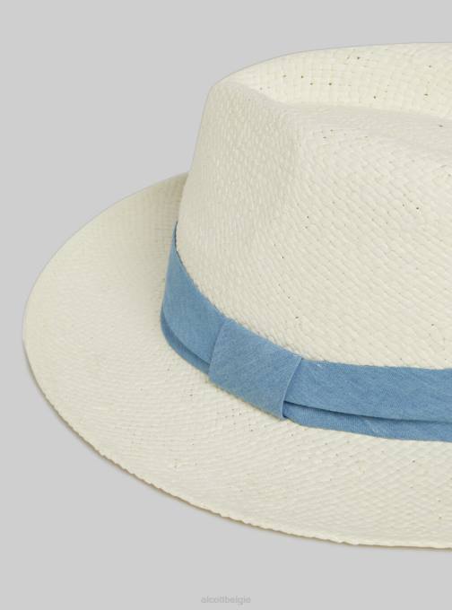 Heren Alcott wh2 wit cappello interrecciato accessoires PT24699