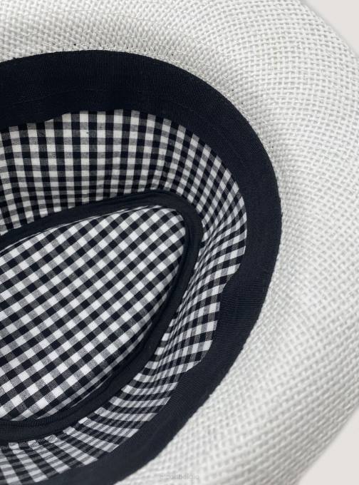 Heren Alcott wh3 wit Hoed met raffia-effect accessoires PT24773