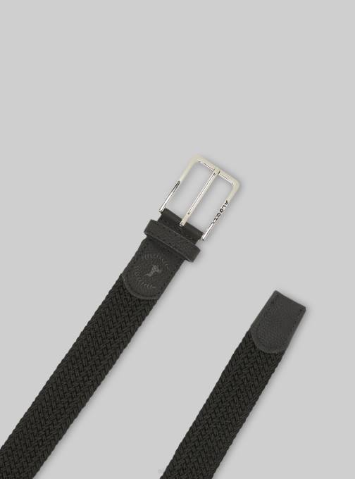 Heren Alcott bk1 zwart cintura intrecciata accessoires PT24695