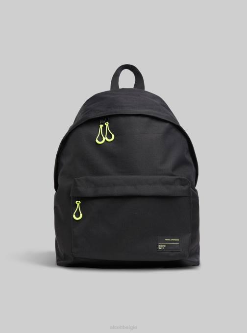Heren Alcott bk1 zwart zaino in tinta unita accessoires PT24571