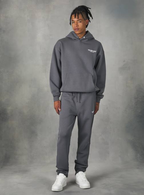 Heren Alcott bg1 beige donker joggingbroek met team 053 print kleding PT24711