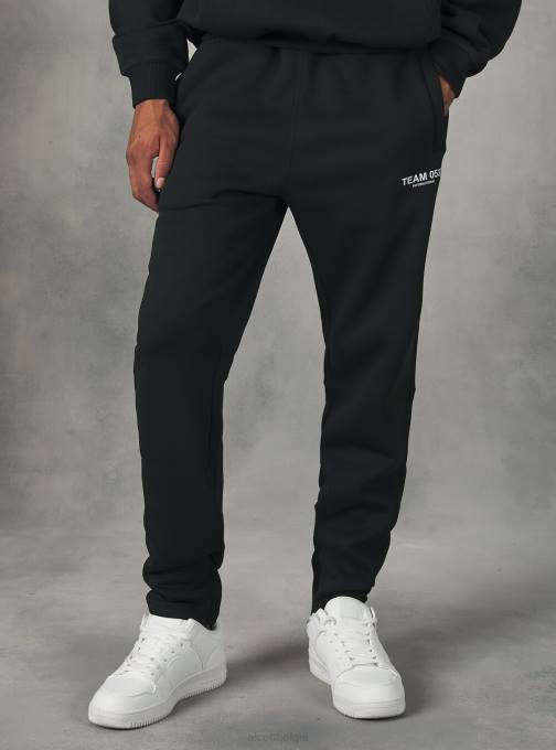 Heren Alcott bg1 beige donker joggingbroek met team 053 print kleding PT24757