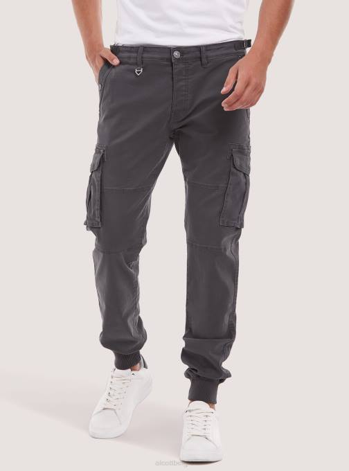 Heren Alcott bg3 beige licht katoenen cargobroek met elastische band kleding PT24795