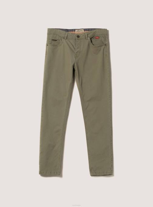 Heren Alcott bk1 zwart Skinny-fit broek van gerecycled katoen kleding PT241123