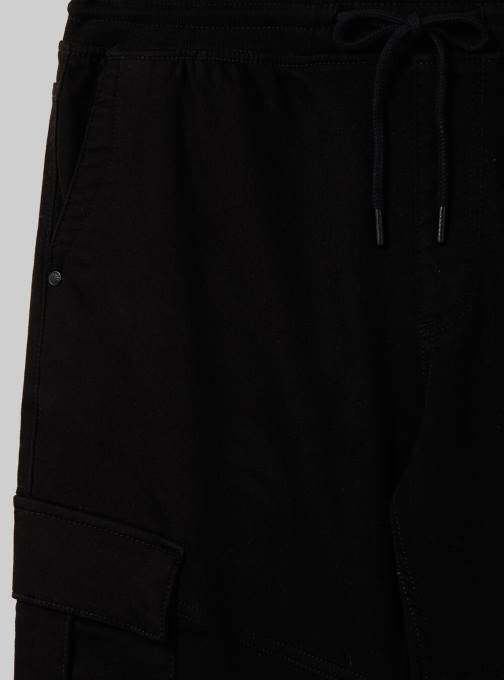 Heren Alcott bk1 zwart joggingbroek met grote zakken kleding PT24671