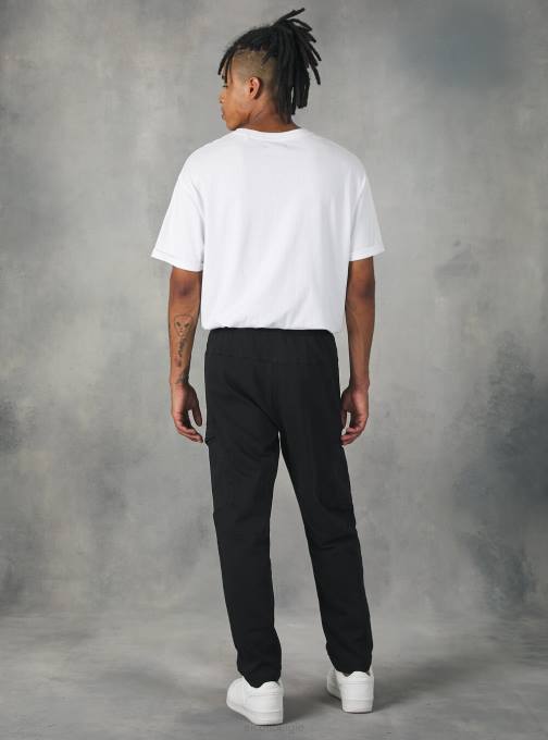 Heren Alcott bk1 zwart joggingbroek met grote zakken kleding PT24886