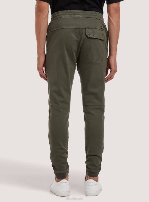 Heren Alcott bk1 zwart katoenen joggingbroek met grote zakken kleding PT24962