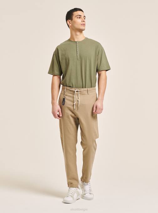 Heren Alcott c017 wit Linnenmix veterbroek kleding PT241072