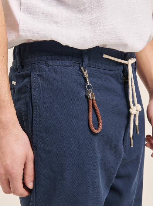 Heren Alcott c017 wit Linnenmix veterbroek kleding PT24605