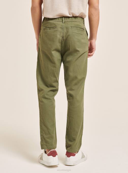 Heren Alcott c017 wit Linnenmix veterbroek kleding PT24974