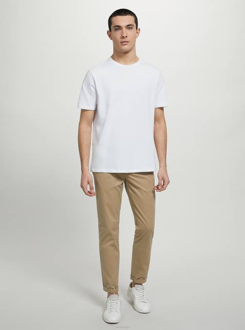 Heren Alcott c2201 blauw chino van stretchkatoenen twill kleding PT241095