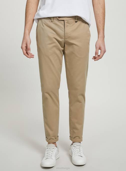 Heren Alcott c2201 blauw chino van stretchkatoenen twill kleding PT241095