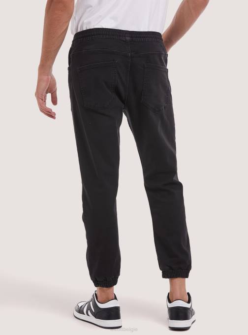 Heren Alcott d000 zwart joggingbroek van stretchdenim kleding PT241096