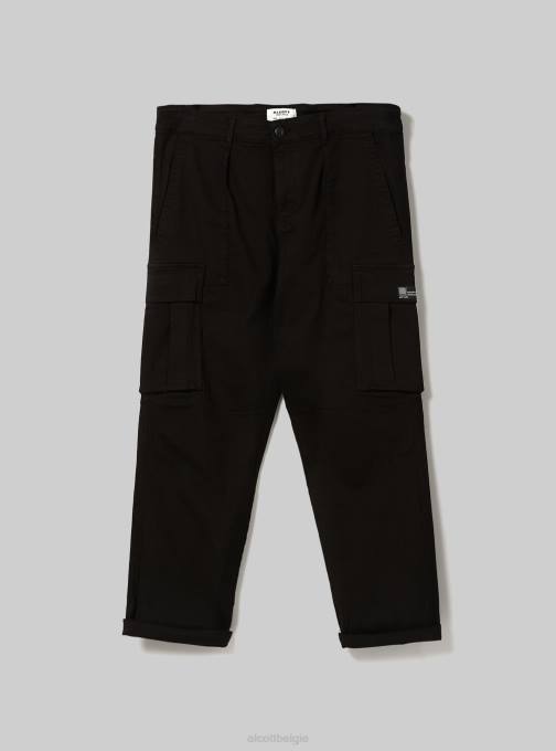 Heren Alcott gy2 grijs middel pantaloni cargo in twill-stretch kleding PT241099