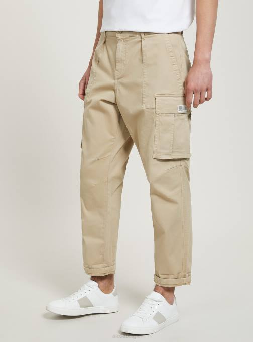Heren Alcott gy2 grijs middel pantaloni cargo in twill-stretch kleding PT24697