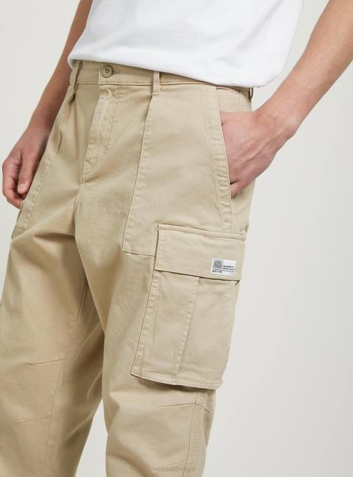 Heren Alcott gy2 grijs middel pantaloni cargo in twill-stretch kleding PT24697