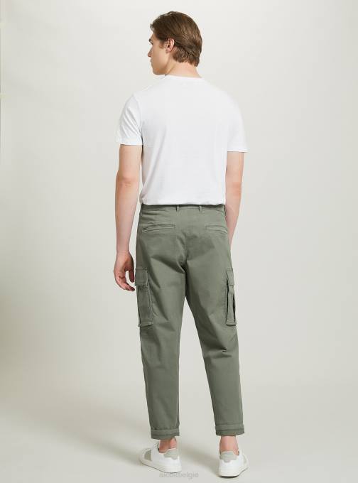 Heren Alcott gy2 grijs middel pantaloni cargo in twill-stretch kleding PT24919