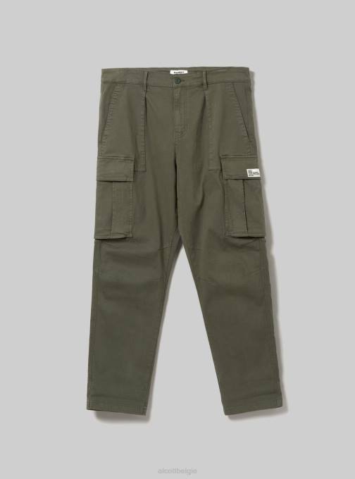 Heren Alcott gy2 grijs middel pantaloni cargo in twill-stretch kleding PT24919
