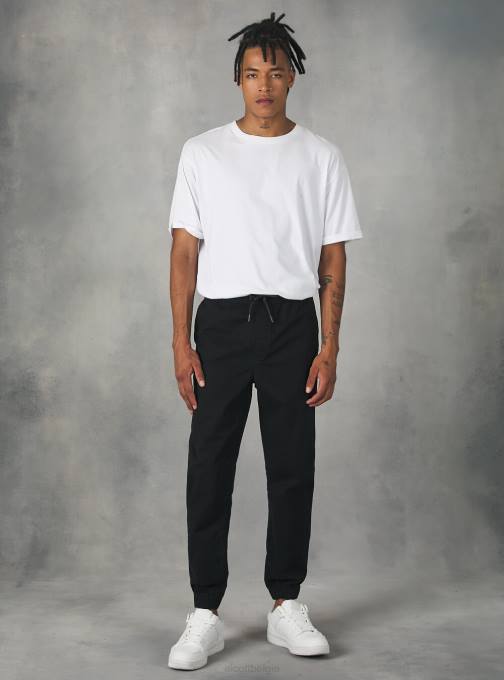 Heren Alcott ky2 kaky medium katoenen joggingbroek met elastische band en trekkoord kleding PT24895