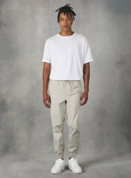 Heren Alcott ky2 kaky medium katoenen joggingbroek met elastische band en trekkoord kleding PT24979