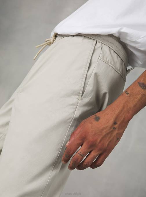 Heren Alcott ky2 kaky medium katoenen joggingbroek met elastische band en trekkoord kleding PT24979