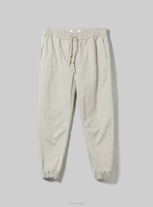 Heren Alcott ky2 kaky medium katoenen joggingbroek met elastische band en trekkoord kleding PT24979