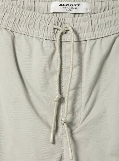 Heren Alcott ky2 kaky medium katoenen joggingbroek met elastische band en trekkoord kleding PT24979