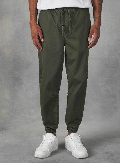 Heren Alcott ky2 kaky medium katoenen joggingbroek met elastische band en trekkoord kleding PT24997