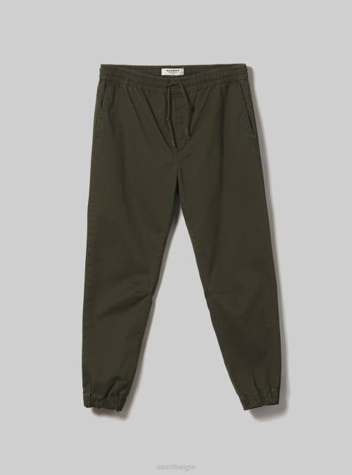 Heren Alcott ky2 kaky medium katoenen joggingbroek met elastische band en trekkoord kleding PT24997