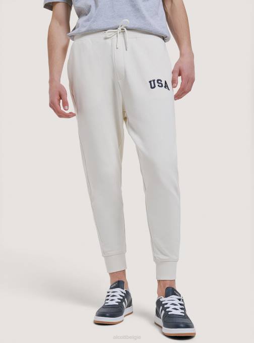 Heren Alcott lichtgrijs gemêleerd zachte joggingbroek kleding PT24872