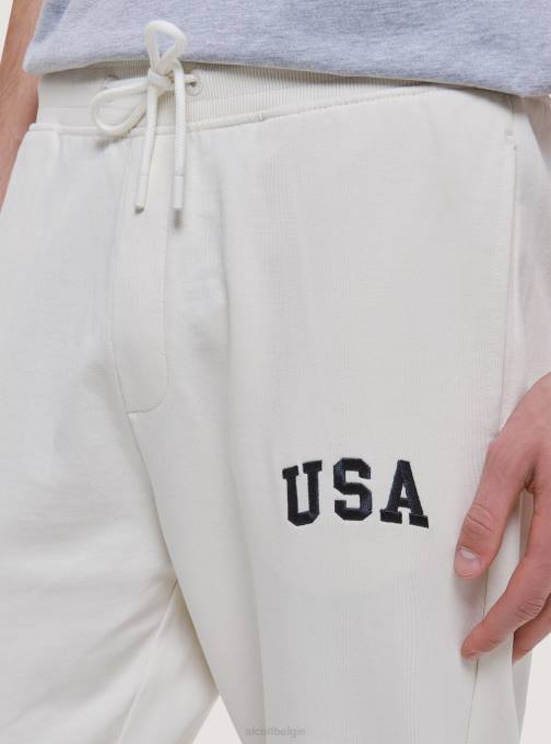 Heren Alcott lichtgrijs gemêleerd zachte joggingbroek kleding PT24872