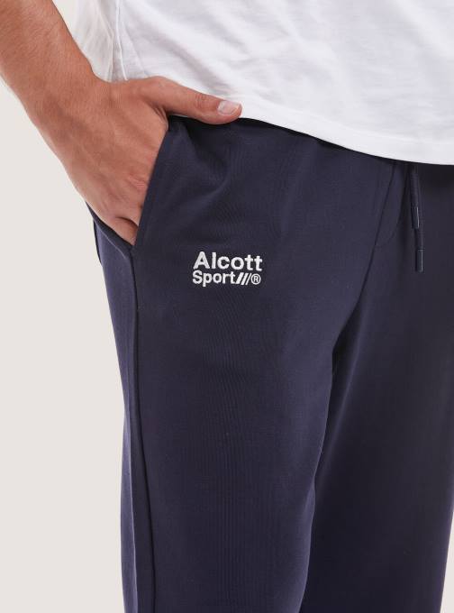 Heren Alcott lichtgrijs gemêleerd zachte joggingbroek kleding PT24988