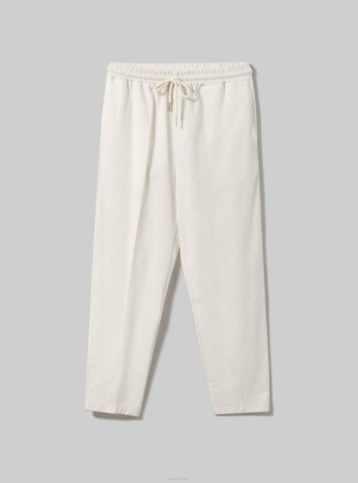 Heren Alcott wh1 gebroken wit pantaloni jogger misto lino kleding PT241048