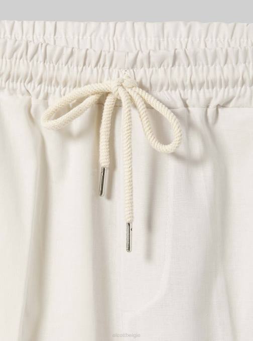 Heren Alcott wh1 gebroken wit pantaloni jogger misto lino kleding PT241048