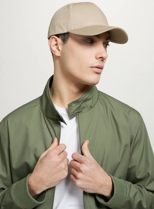 Heren Alcott bg1 beige donker bomberjack van katoenmix kleding PT241201