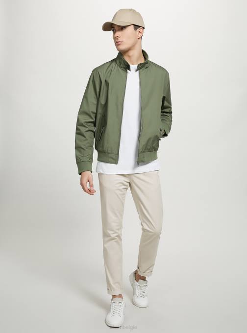 Heren Alcott bg1 beige donker bomberjack van katoenmix kleding PT241201