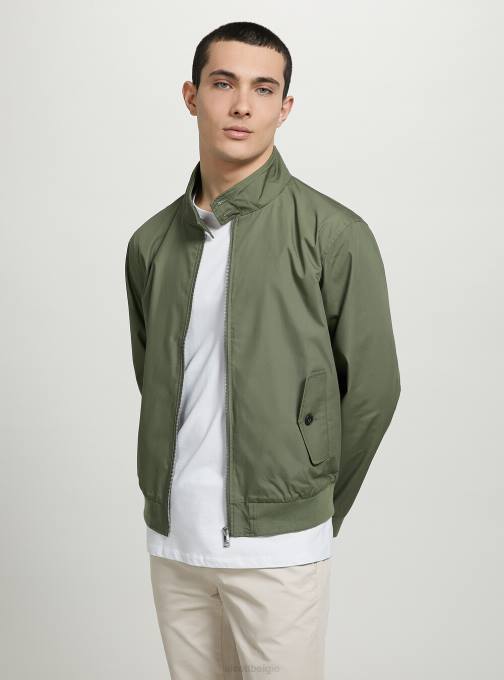 Heren Alcott bg1 beige donker bomberjack van katoenmix kleding PT241201