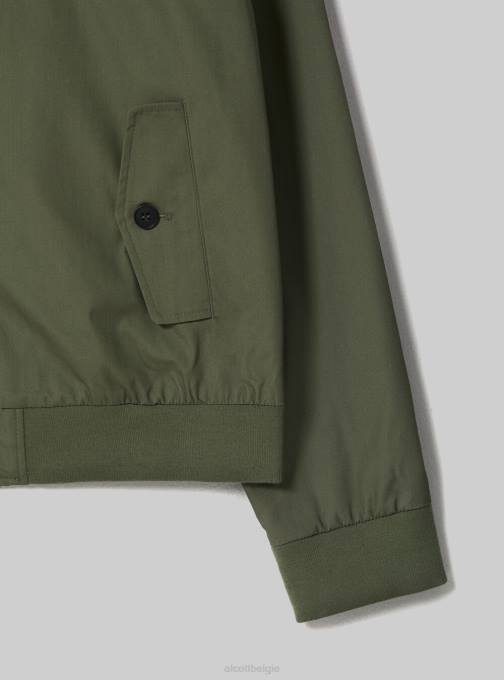 Heren Alcott bg1 beige donker bomberjack van katoenmix kleding PT241201