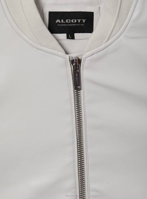 Heren Alcott bk1 zwart Bomberjack met leereffect kleding PT24918