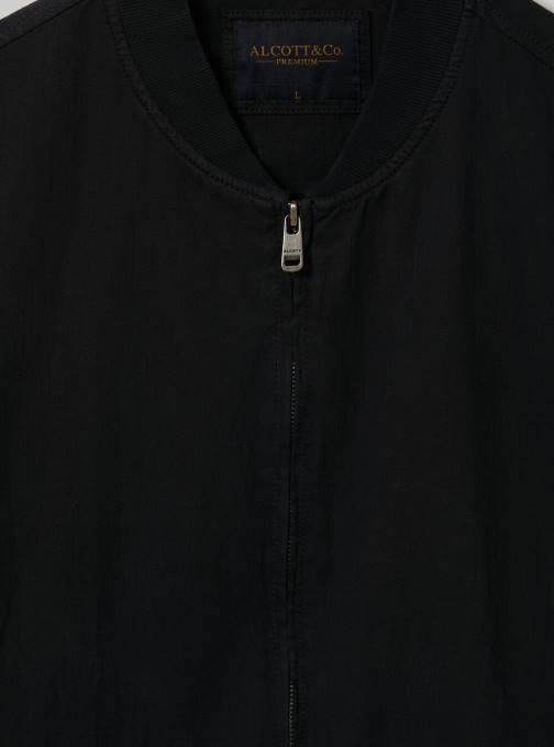 Heren Alcott blauw linnen bomberjack kleding PT24982