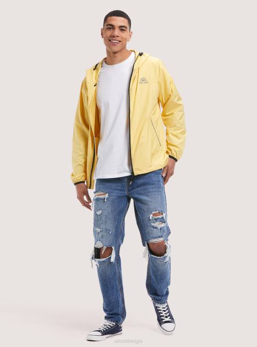 Heren Alcott c837 geel lichtgewicht winddicht jack kleding PT24740