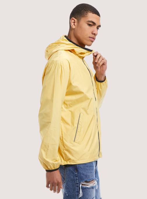 Heren Alcott c837 geel lichtgewicht winddicht jack kleding PT24740