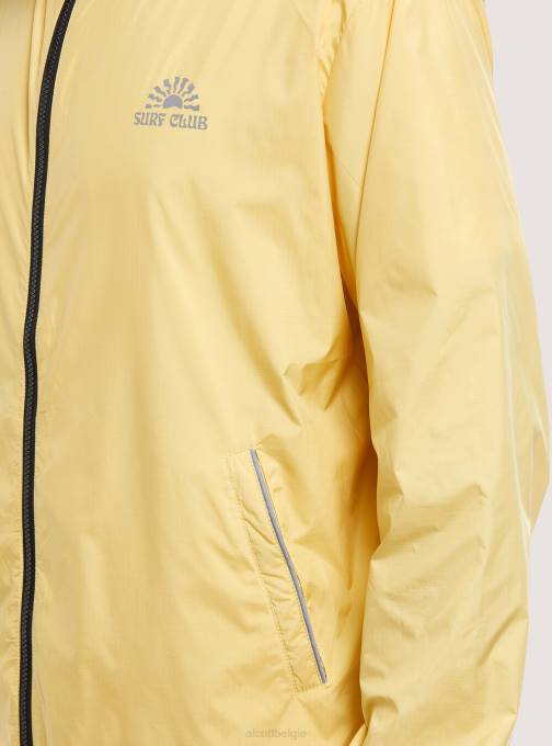 Heren Alcott c837 geel lichtgewicht winddicht jack kleding PT24740