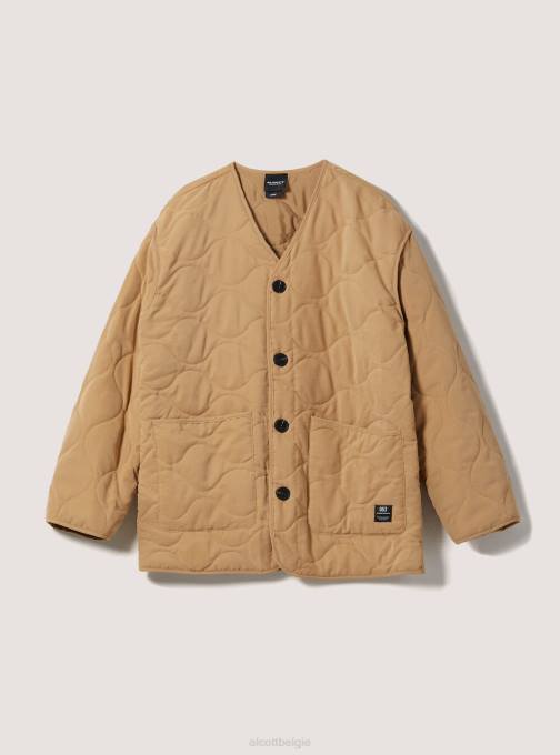 Heren Alcott se2 senape medium gewatteerd jack met gerecyclede vulling kleding PT241180