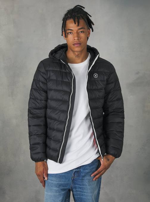 Heren Alcott zwart bk1 giubbotto basic met imbottitura reciclabile kleding PT241158