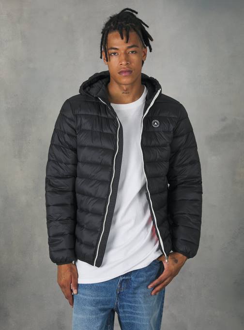 Heren Alcott zwart bk1 giubbotto basic met imbottitura reciclabile kleding PT241158