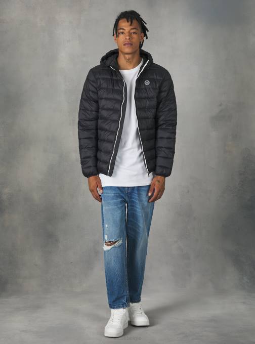 Heren Alcott zwart bk1 giubbotto basic met imbottitura reciclabile kleding PT241158