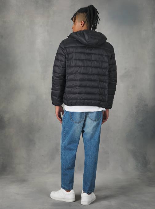 Heren Alcott zwart bk1 giubbotto basic met imbottitura reciclabile kleding PT241158